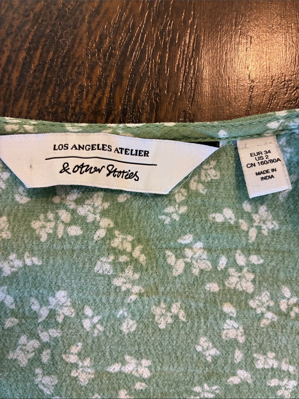 & Other Stories Green Floral Wrap Maxi Dress - Picture 5 of 7